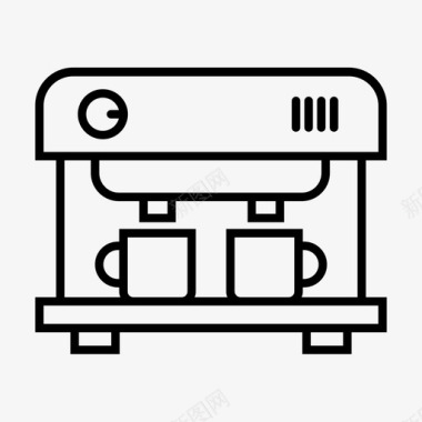 咖啡机广告位浓缩咖啡机咖啡厅图标图标