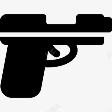 手枪武器警察局图标图标