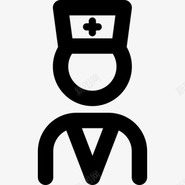 医院护士站护士最小医院直系图标图标