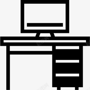 职工图像办公室电脑办公桌图标图标