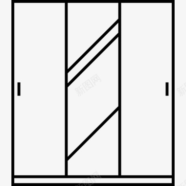 衣柜现代家具图标图标