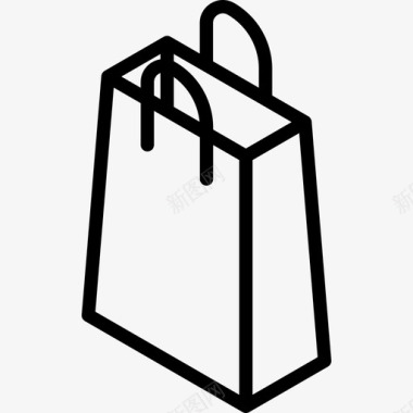 购物袋商业等距商务图标图标