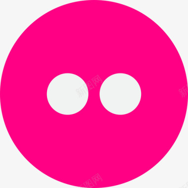Flickr社交媒体社交网络logo收藏图标图标