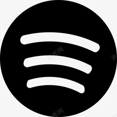 SpotifySpotify徽标填充图标图标