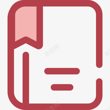 笔记本学校元素3红色图标图标