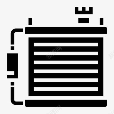 汽车名片黑色空调汽车加热器图标图标