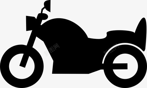 摩托车哈雷戴维森超级自行车图标图标
