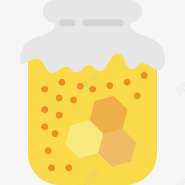 蜂蜜蜂蜜美食套餐平板图标图标