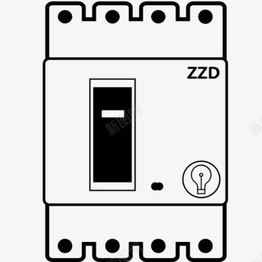 主图标照明柜主断路器图标