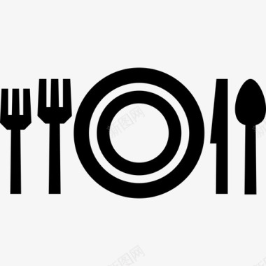 餐桌摆设叉子刀图标图标