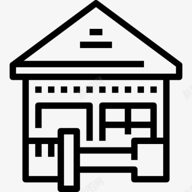 房地产易拉宝房屋维修房地产和建筑直线型图标图标