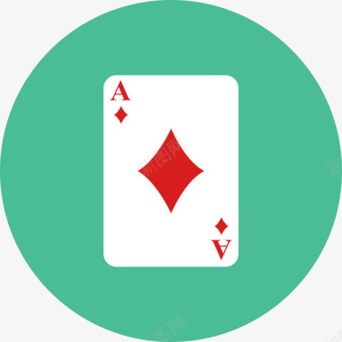 钻石赌博2圆形平面图标图标