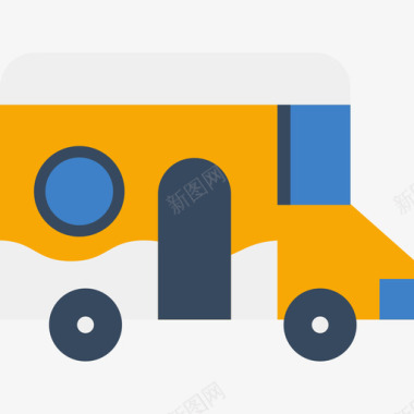 交通工具货车交通工具暑假颜色图标图标