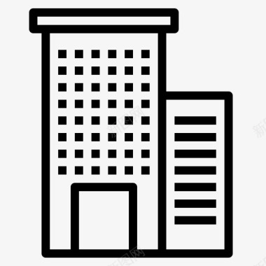 房地产易拉宝建筑城市办公室图标图标