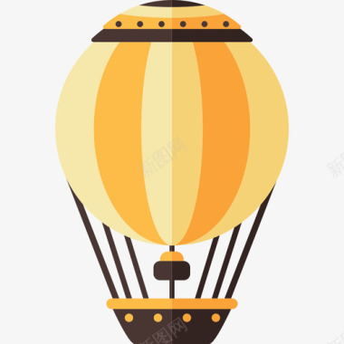 热气球技术蒸汽朋克元素图标图标