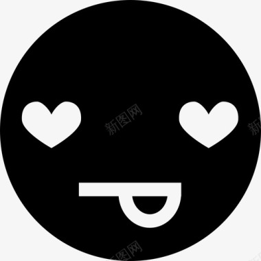 圆形火焰图标爱圆形表情填充图标图标