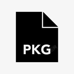 PKG文件格式文件格式glyph粗体接口图标高清图片