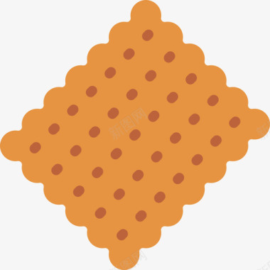 饼干美食套餐扁平饼干图标图标