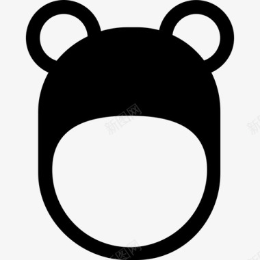 熊帽时尚婴儿玩具图标图标