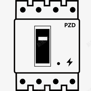 铁锅主配电柜主断路器图标