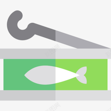 沙丁鱼食物套餐2扁平图标图标