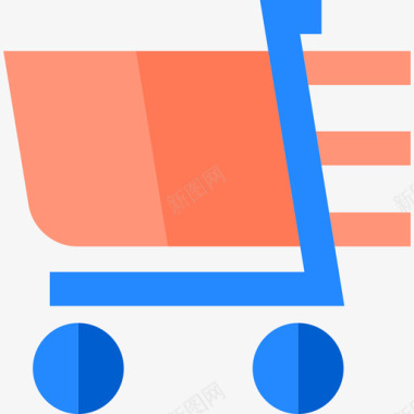 购物车电子商务元素2扁平图标图标