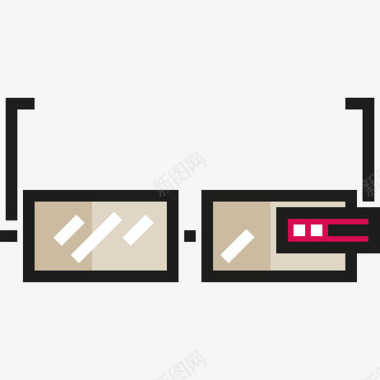 5数据线谷歌眼镜工具5线颜色图标图标