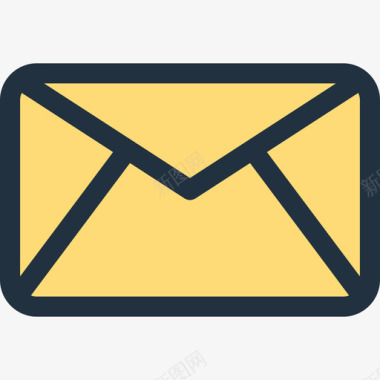 电子纸质边框电子邮件学习套件浅色扁平边框图标图标