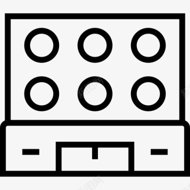 科学小实验实验室科学4线性图标图标