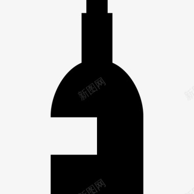 酒瓶酒庄收藏装满图标图标