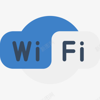 Wifi电脑暑假色彩图标图标