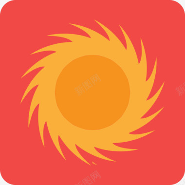 云彩和太阳太阳自然太阳图标系列图标