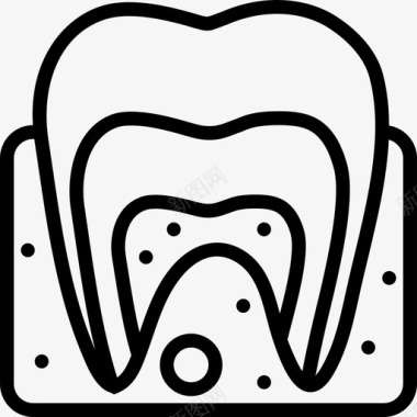 医疗器械免抠图片牙齿医疗器械2线性图标图标