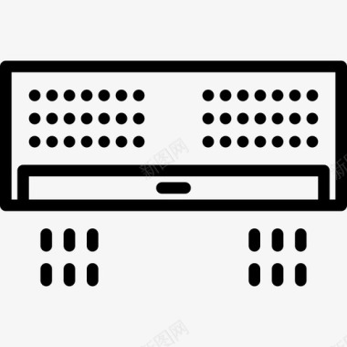 空调空调家用直列式图标图标