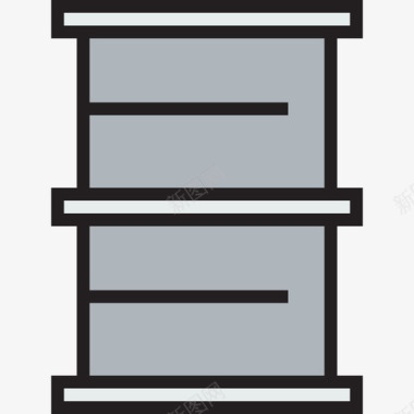 工业线路板桶装工业2线性颜色图标图标