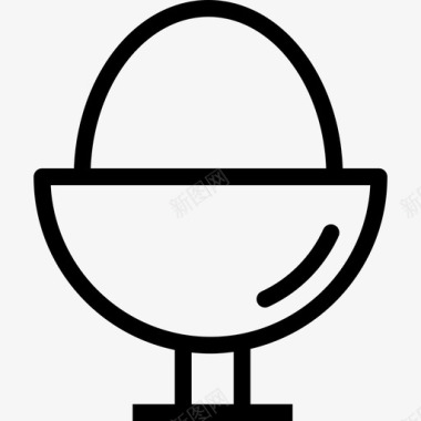 鸡蛋厨房元素线性图标图标