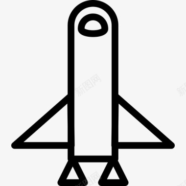 太空船太空船科学2号直线型图标图标