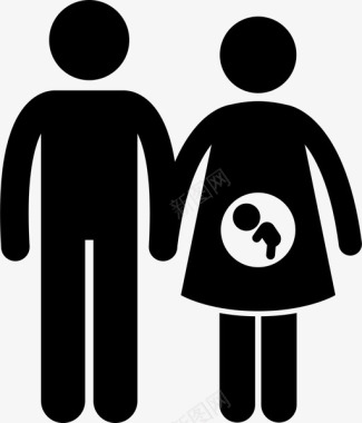 夫妇怀孕妻子婴儿计划生育图标图标