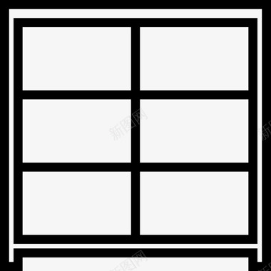 供桌柜抽屉柜家用套装直线型图标图标