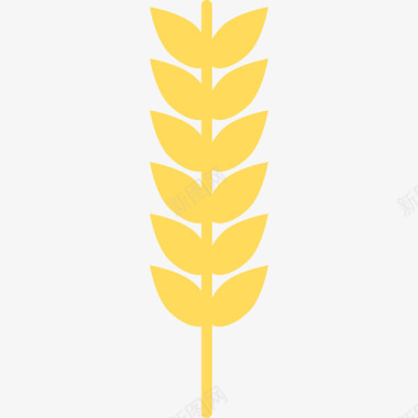小麦食品农家元素套装图标图标