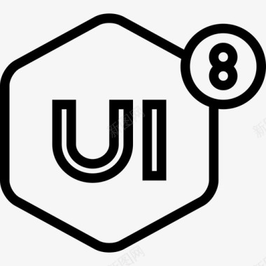 楼层品牌Ui8品牌系列线性图标图标