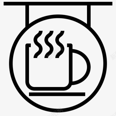 咖啡标签咖啡豆咖啡图标图标