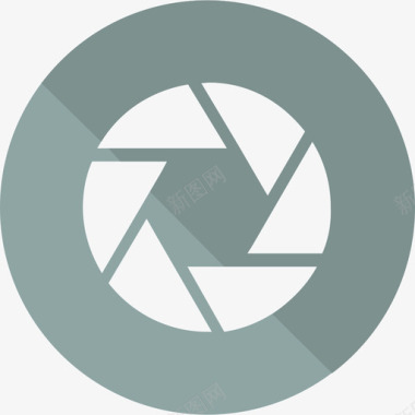 摄影快门摄影用户界面平面图标图标