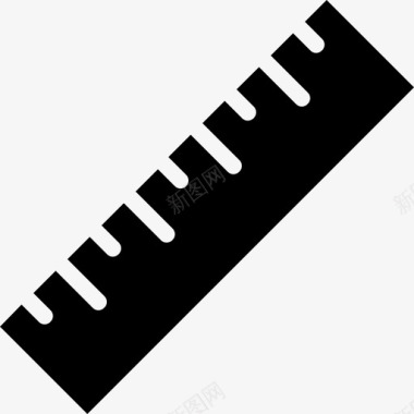 尺子与捡到尺子教育资产填充图标图标