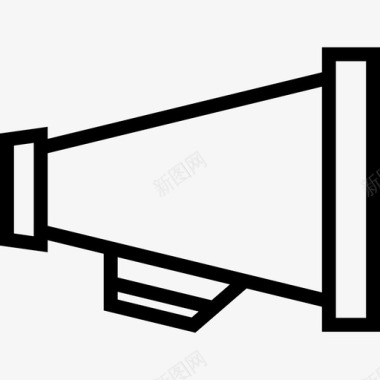 物料集合扩音器生产力图标集合线性图标