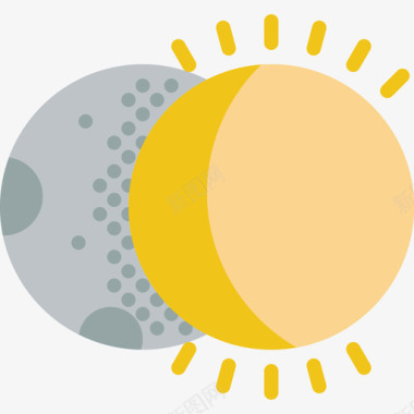 月亮矢量设计月亮天气设定2平坦图标图标