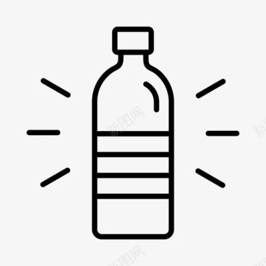 塑料绿色能源塑料瓶图标图标