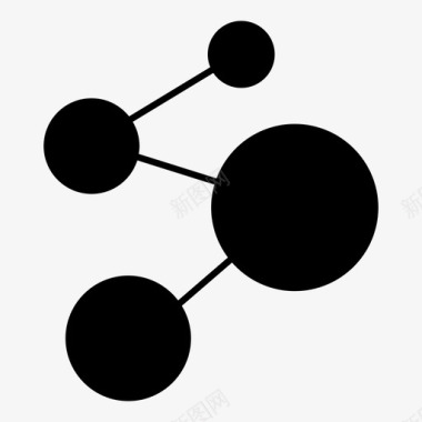 原子化学分子图标图标