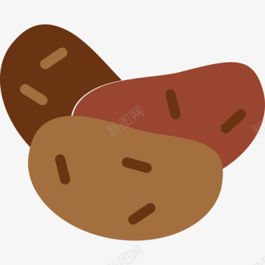 土豆美食套餐平板图标图标