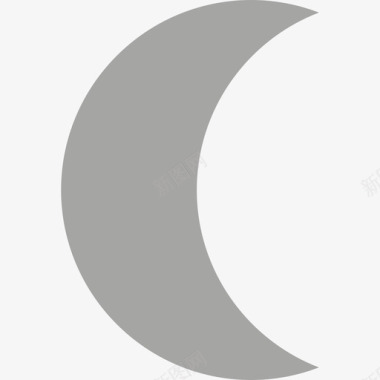 月亮符号集平面图标图标